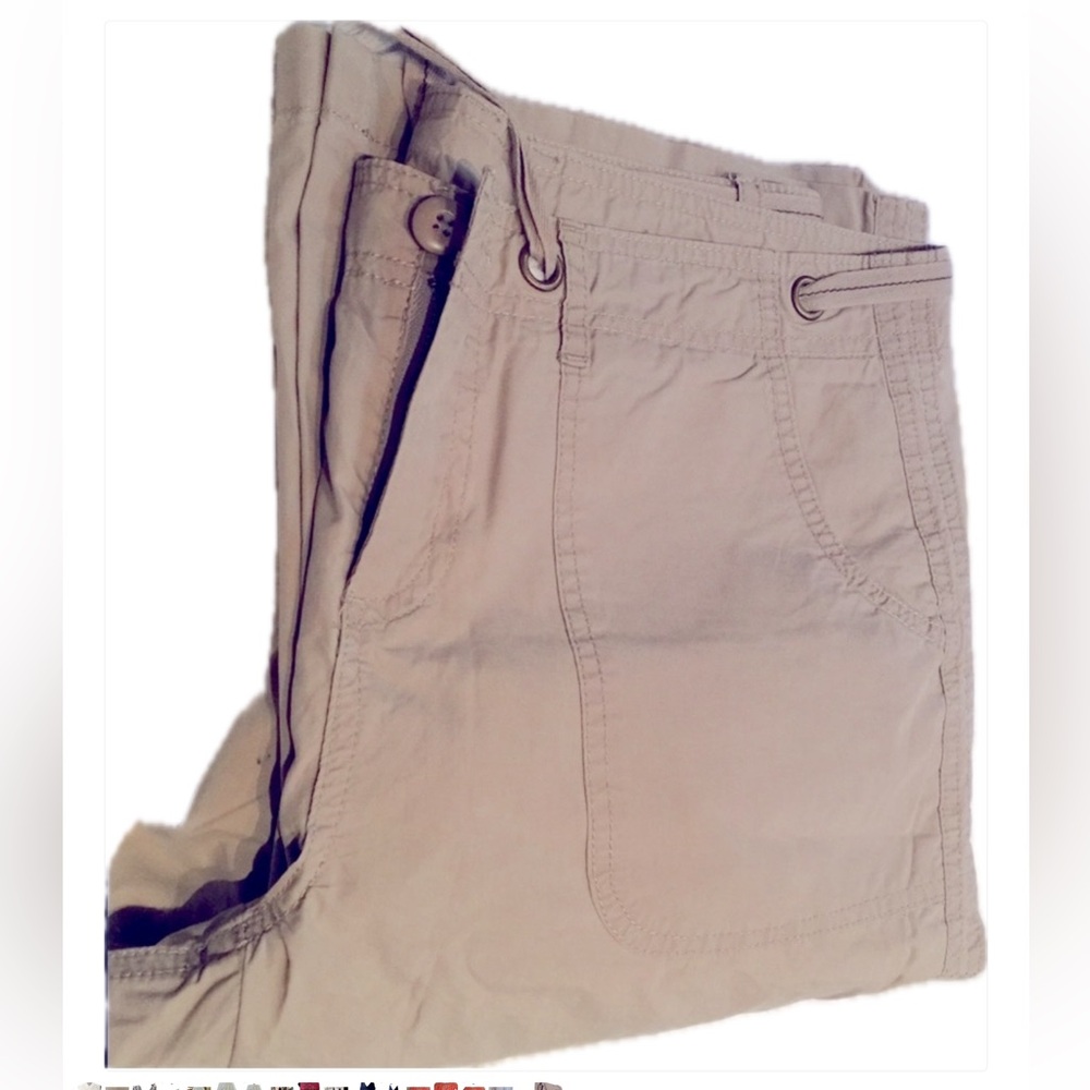 Victoria’s Secret London Jean Cream Roll-up Capri